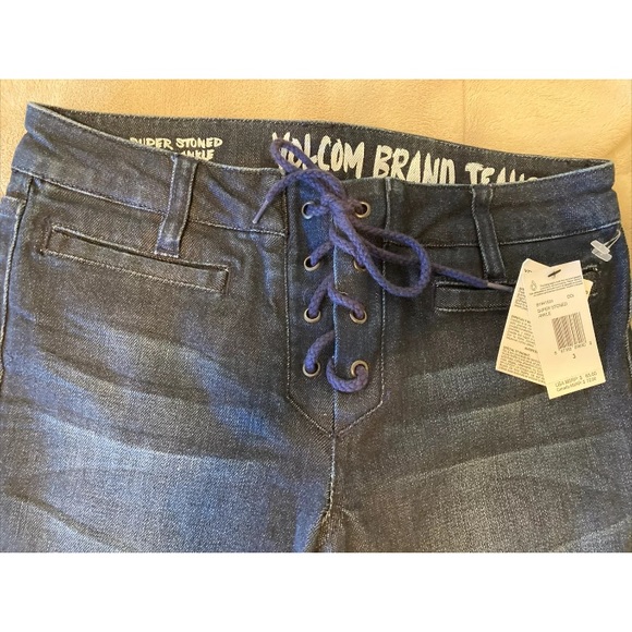 Volcom Super Stoned Skinny Ankle Jeans 3 - Picture 2 of 3